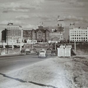 1930s 11x14 Photo Dallas TX View from‎ the West Elm Main Commerce Street Split